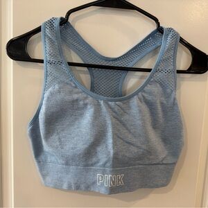 PINK Victoria's Secret Light Blue Sports Bra